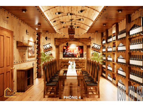 thi công hầm rượu nhà hàng GÒ CÔNG -Q8