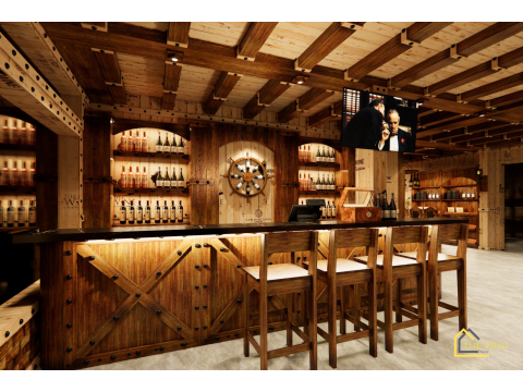 Thi công showrooms rượu vang Anh Tuân -Hà Nội