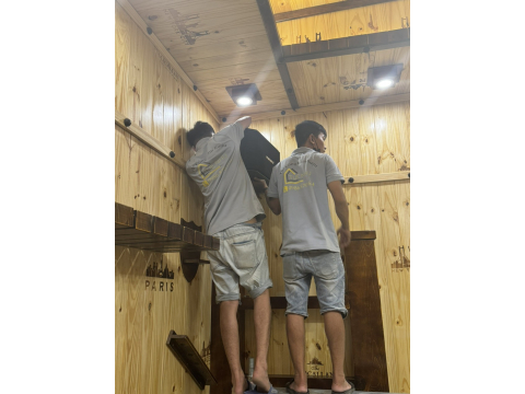 thi công hầm rượu nhà hàng GÒ CÔNG -Q8