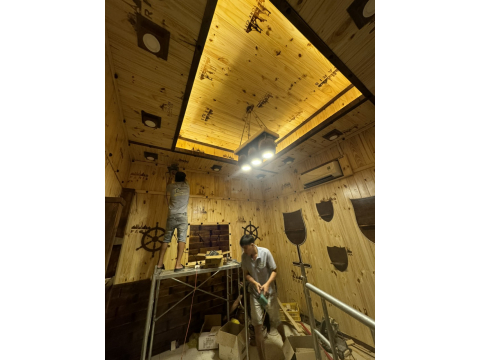 thi công hầm rượu nhà hàng GÒ CÔNG -Q8