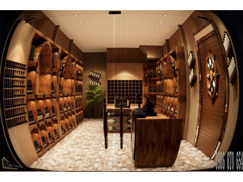 Thi công showrooms rượu vang Anh Tuân -Hà Nội