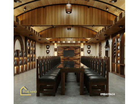 thi công hầm rượu nhà hàng XUKA - TÂN UYÊN BÌNH DUONG
