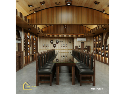 thi công hầm rượu nhà hàng XUKA - TÂN UYÊN BÌNH DUONG