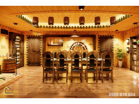 thi công hầm rượu gia đình chị OANH -tp HUẾ