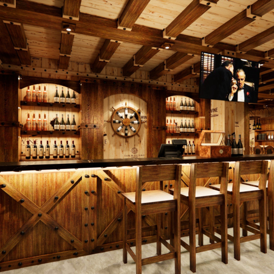 Thi công showrooms rượu vang Anh Tuân -Hà Nội