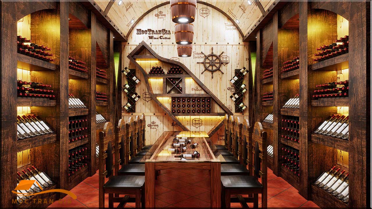 Thiết kế hầm rượu nhà hàng Gia Hưng view 1