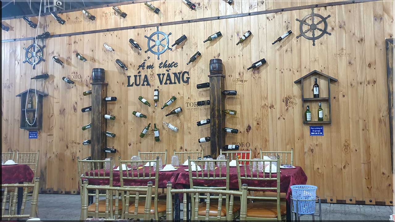 sảnh ăn chung ngoài trời ở Lúa Vàng Tiền Giang view 1