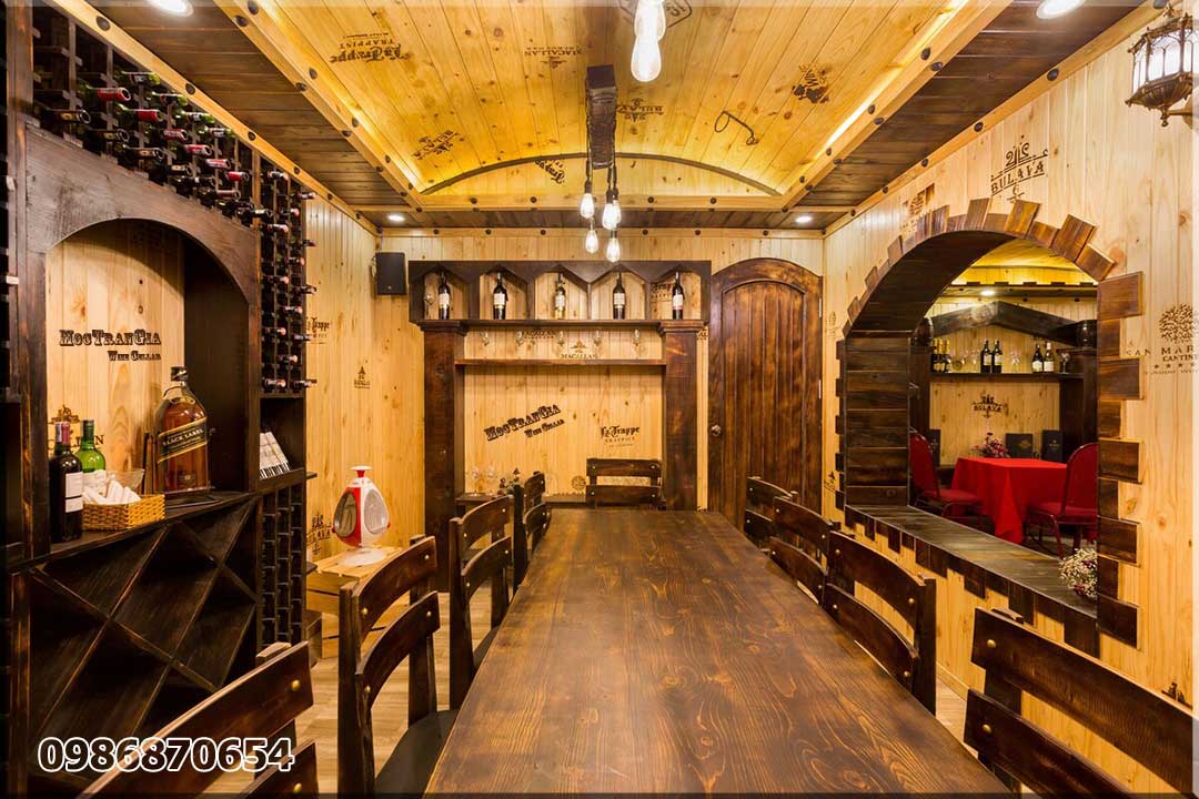Thi công hầm rượu khách sạn SaiGon Book Dalat